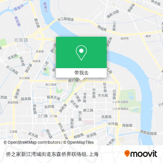侨之家新江湾城街道东森侨界联络组地图