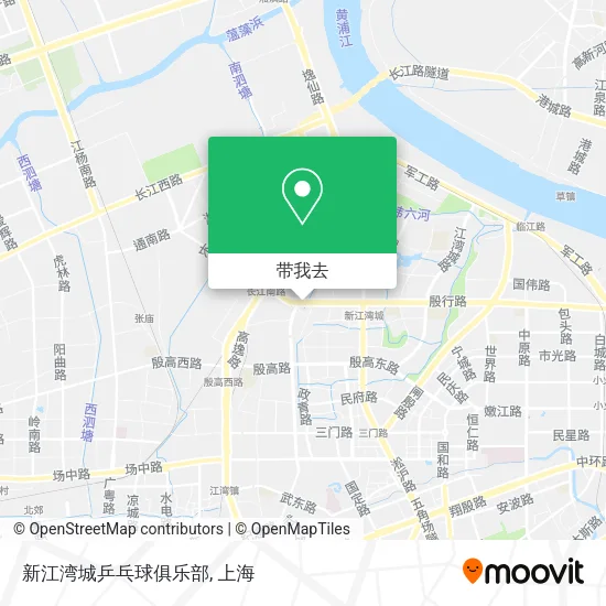 新江湾城乒乓球俱乐部地图