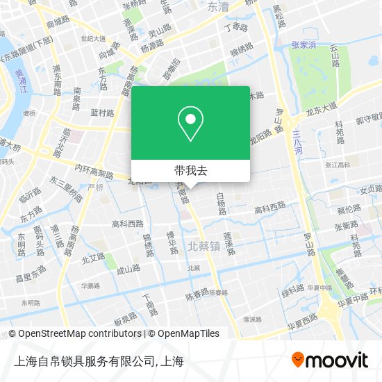 上海自帛锁具服务有限公司地图