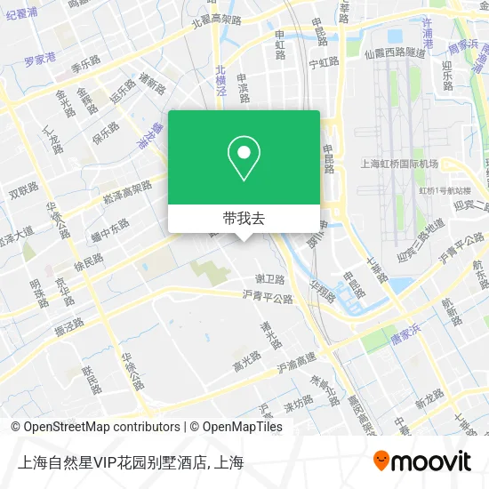 上海自然星VIP花园别墅酒店地图
