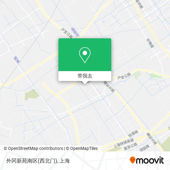 外冈新苑南区(西北门)地图