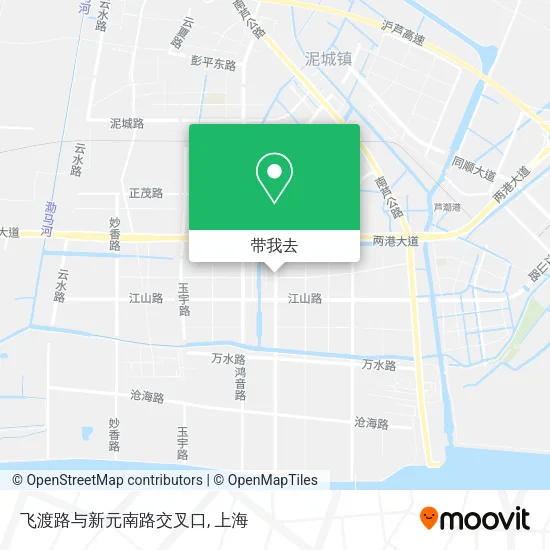 飞渡路与新元南路交叉口地图