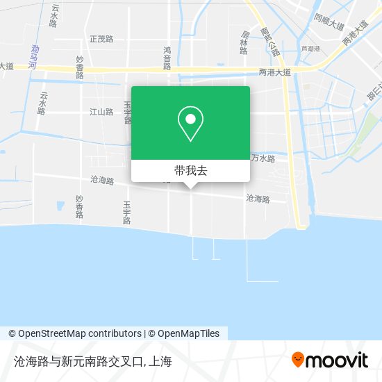 沧海路与新元南路交叉口地图