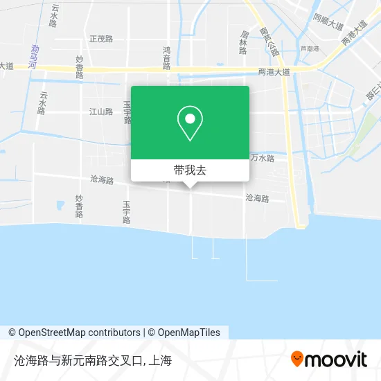 沧海路与新元南路交叉口地图