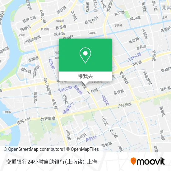 交通银行24小时自助银行(上南路)地图
