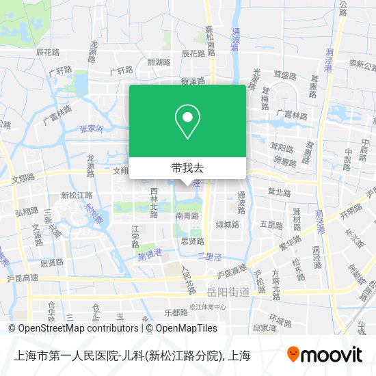上海市第一人民医院-儿科(新松江路分院)地图
