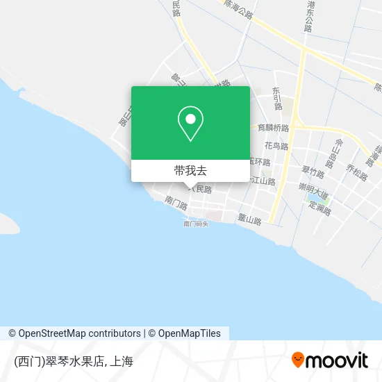 (西门)翠琴水果店地图