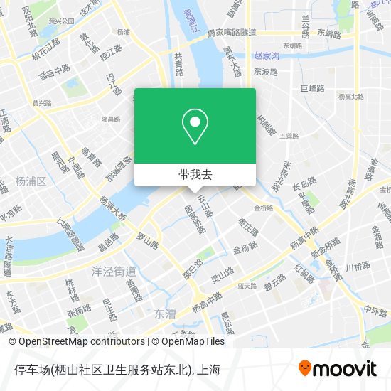 停车场(栖山社区卫生服务站东北)地图