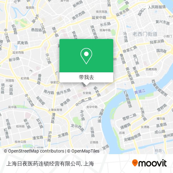 上海日夜医药连锁经营有限公司地图