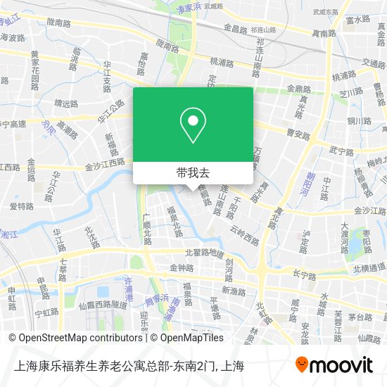 上海康乐福养生养老公寓总部-东南2门地图