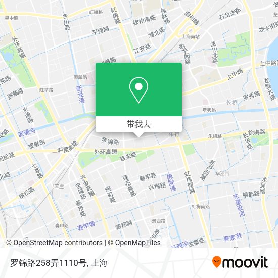 罗锦路258弄1110号地图