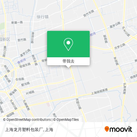 上海龙月塑料包装厂地图