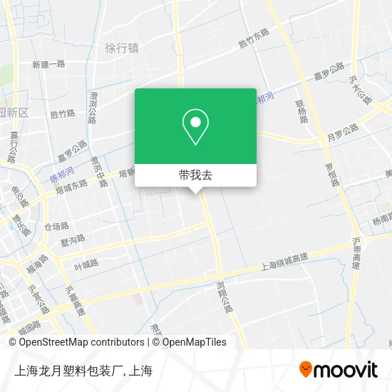 上海龙月塑料包装厂地图