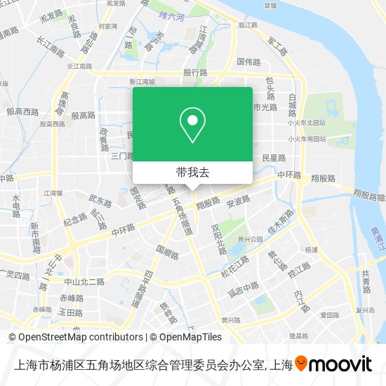 上海市杨浦区五角场地区综合管理委员会办公室地图