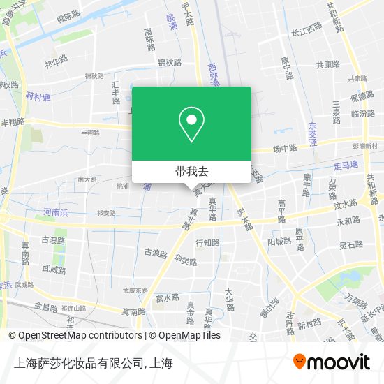 上海萨莎化妆品有限公司地图