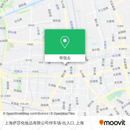 上海萨莎化妆品有限公司停车场-出入口地图