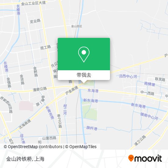 金山跨铁桥地图