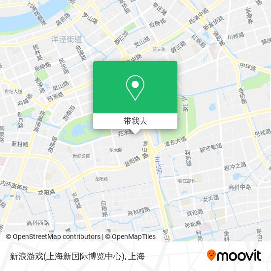 新浪游戏(上海新国际博览中心)地图