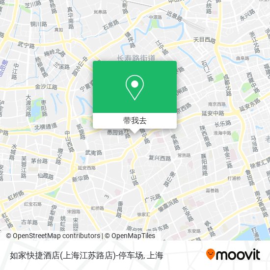 如家快捷酒店(上海江苏路店)-停车场地图