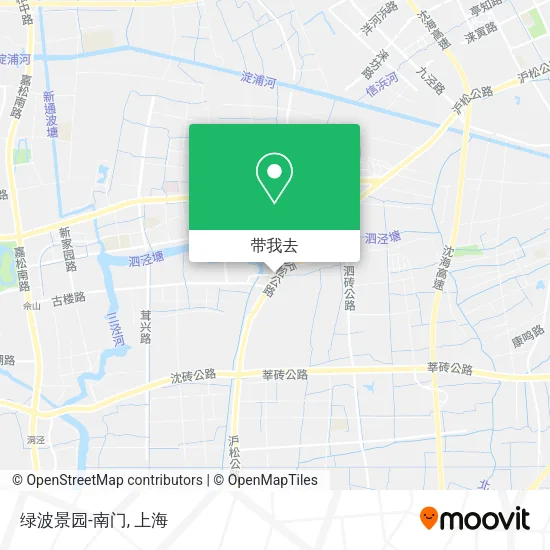 绿波景园-南门地图
