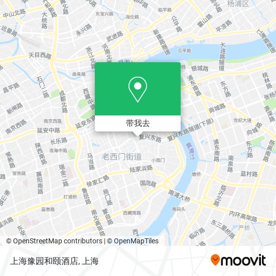 上海豫园和颐酒店地图