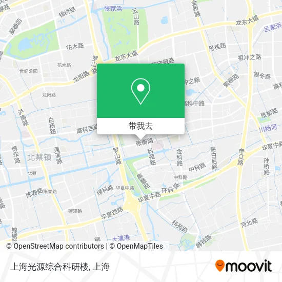 上海光源综合科研楼地图