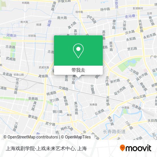 上海戏剧学院-上戏未来艺术中心地图