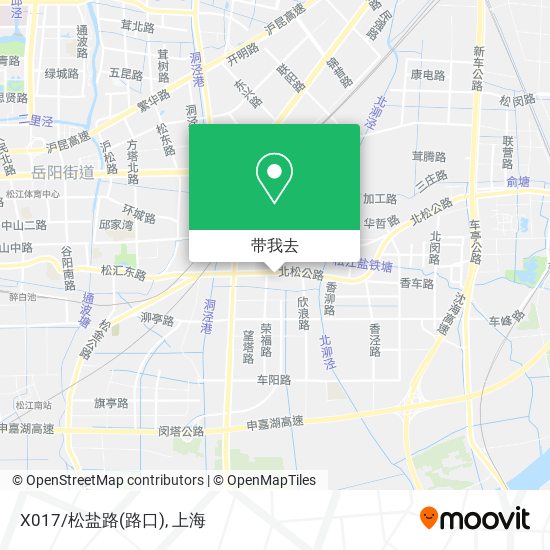 X017/松盐路(路口)地图
