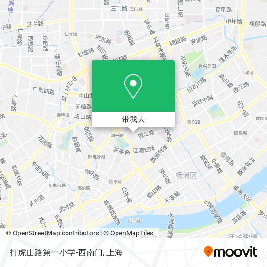 打虎山路第一小学-西南门地图
