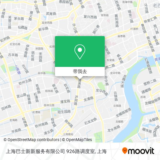 上海巴士新新服务有限公司 926路调度室地图