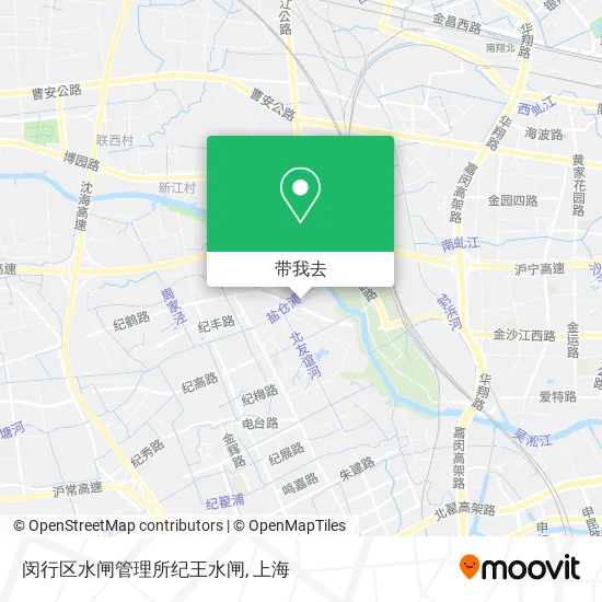 闵行区水闸管理所纪王水闸地图