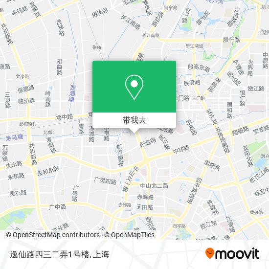 逸仙路四三二弄1号楼地图