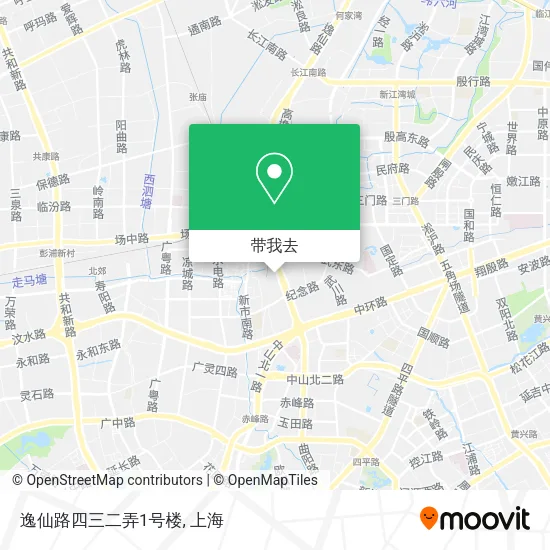 逸仙路四三二弄1号楼地图