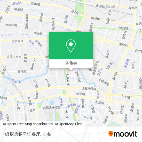 绿厨房扬子江餐厅地图