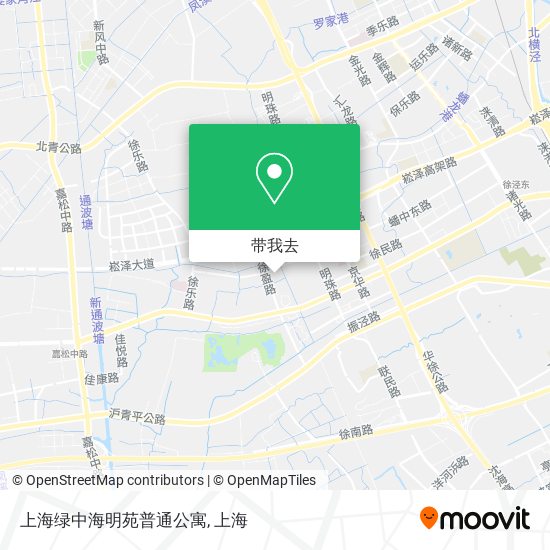 上海绿中海明苑普通公寓地图
