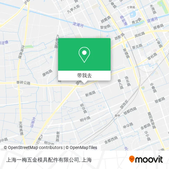 上海一梅五金模具配件有限公司地图