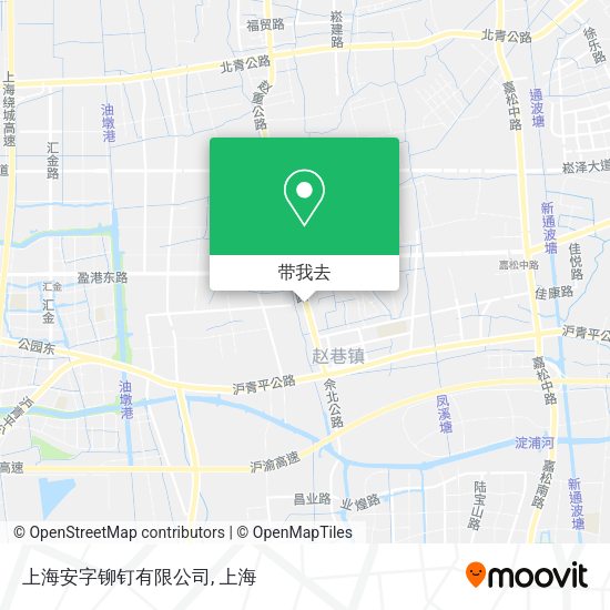 上海安字铆钉有限公司地图