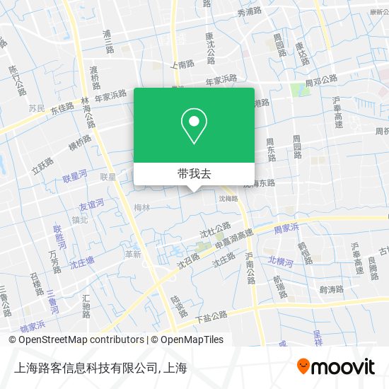 上海路客信息科技有限公司地图