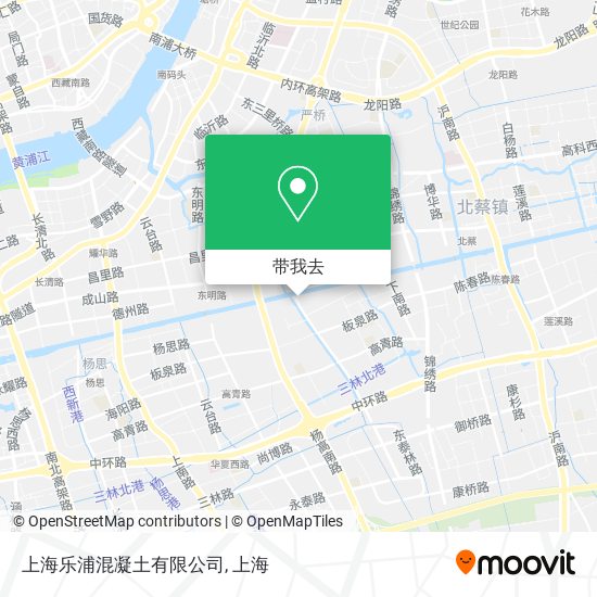 上海乐浦混凝土有限公司地图