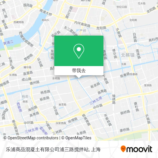 乐浦商品混凝土有限公司浦三路搅拌站地图