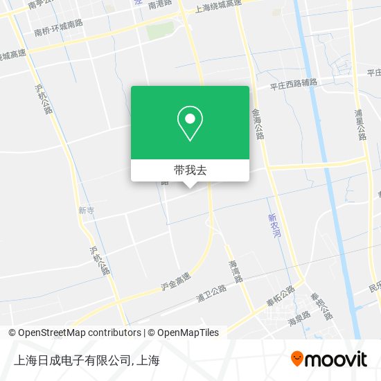 上海日成电子有限公司地图