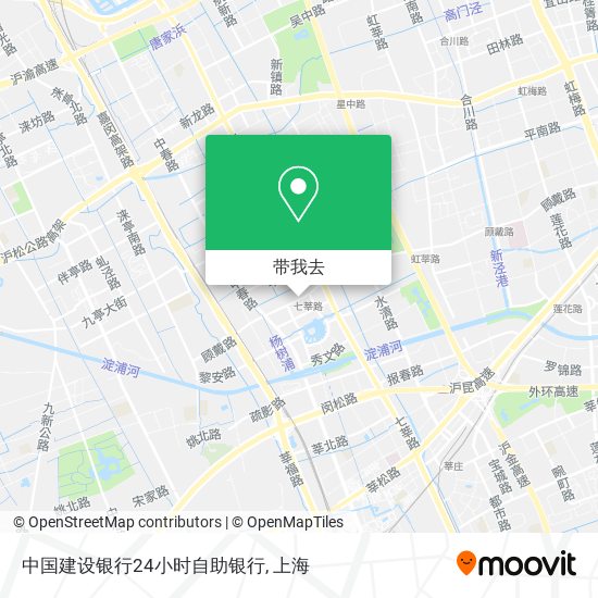 中国建设银行24小时自助银行地图