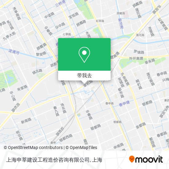 上海申莘建设工程造价咨询有限公司地图