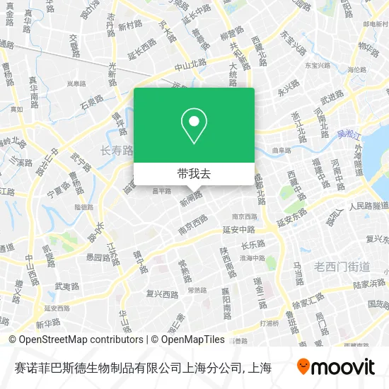 赛诺菲巴斯德生物制品有限公司上海分公司地图
