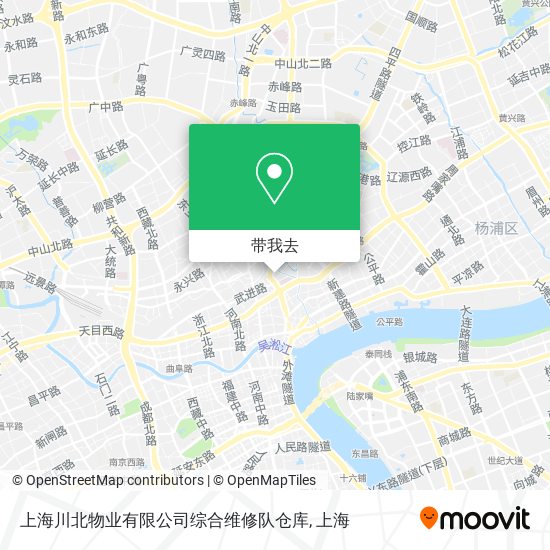 上海川北物业有限公司综合维修队仓库地图