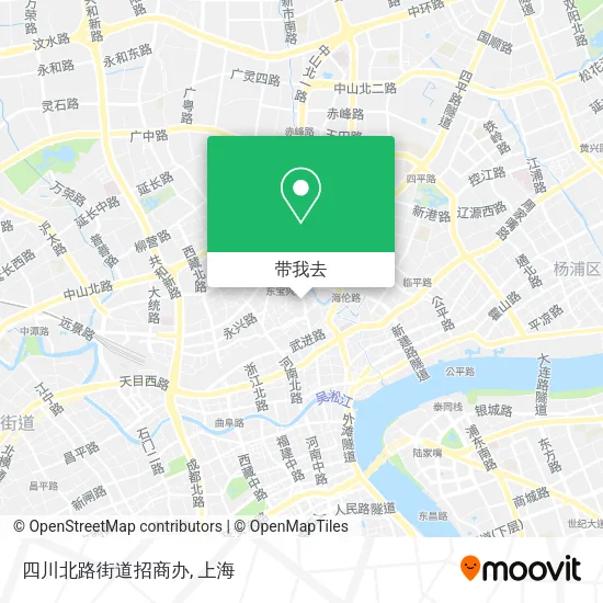 四川北路街道招商办地图