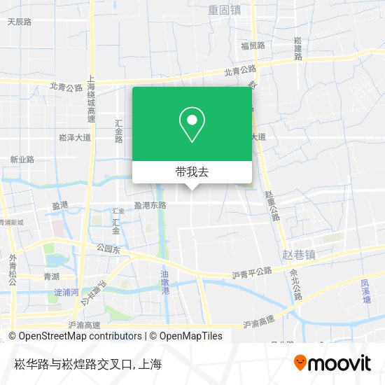 崧华路与崧煌路交叉口地图