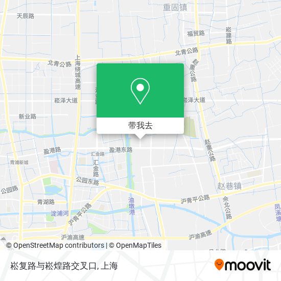 崧复路与崧煌路交叉口地图