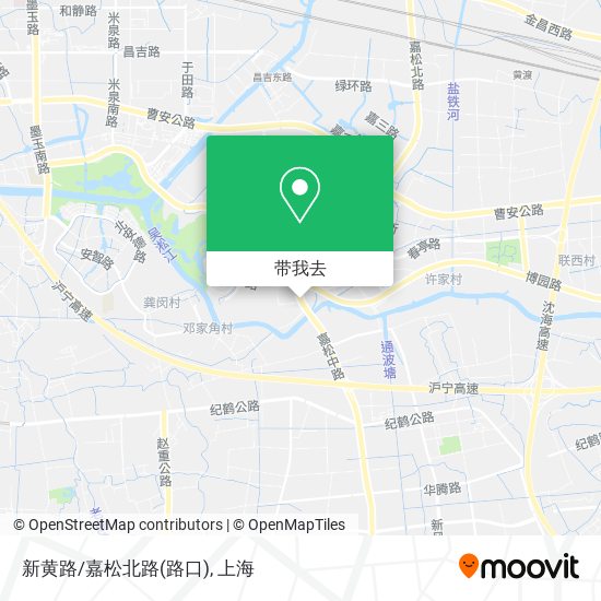 新黄路/嘉松北路(路口)地图