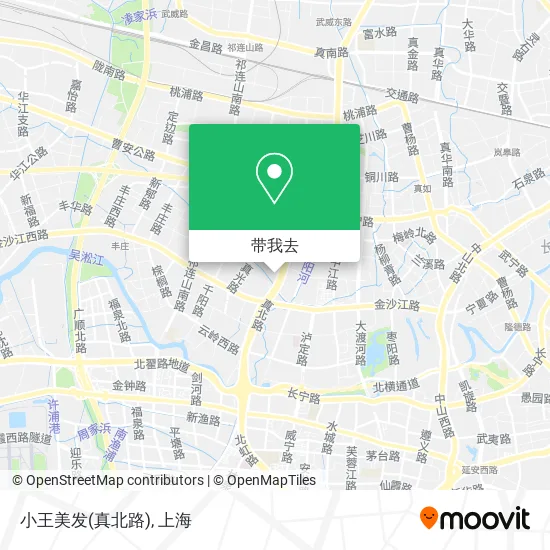 小王美发(真北路)地图